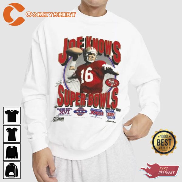 San Francisco Joe Montana Football Player T-shirt