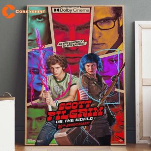 Scott Pilgrim vs The World Poster Canvas Home Decor