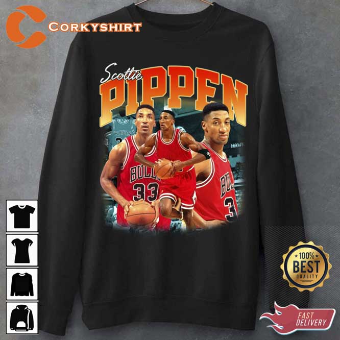 Scottie 33 Pippen Basketball Unisex Hoodie Design (5)