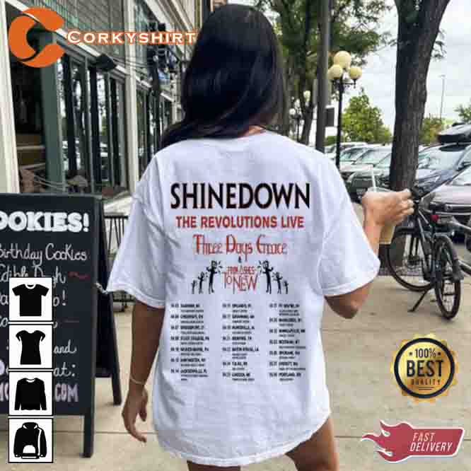 Shinedown Band The Revolutions Live 2023 Shirt1 (2)