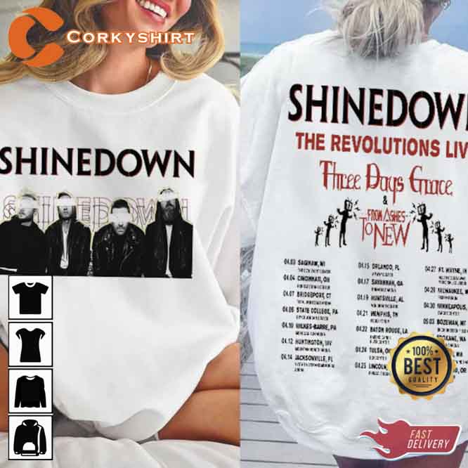 Shinedown Band The Revolutions Live 2023 Shirt1 (3)