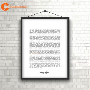 Sign Of The Times By Harry Styles Lyrics Poster