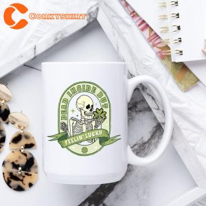 Skeleton Feeling Lucky Saint Patricks Day Mug