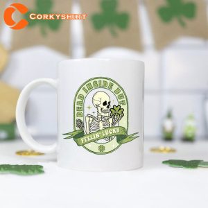 Skeleton Feeling Lucky Saint Patricks Day Mug