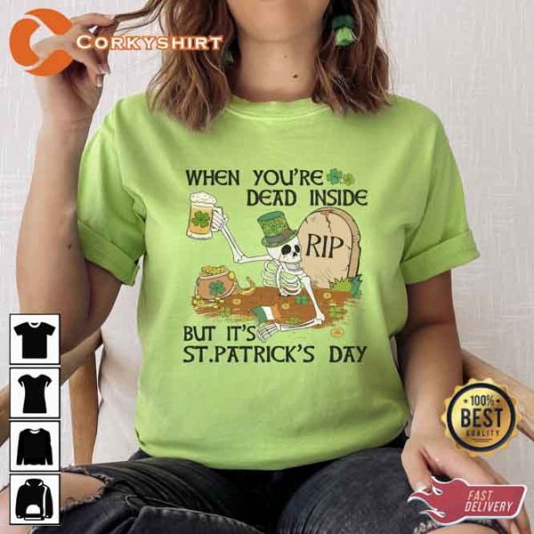 Skeleton St Patricks Day Shirt