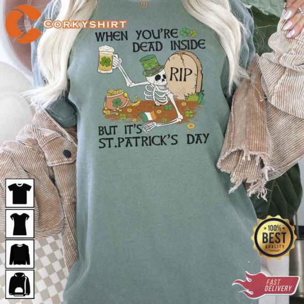 Skeleton St Patricks Day Shirt