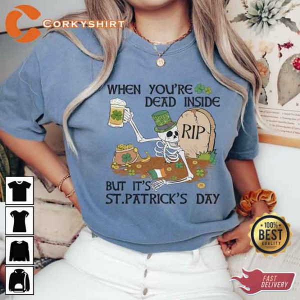 Skeleton St Patricks Day Shirt