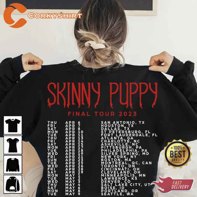 Skinny Puppy Band Final Tour 2023 Shirt7