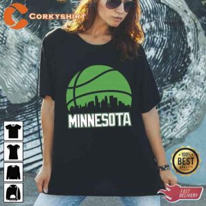 Skyline Minnesota Timberwolves Basketball Unisex T-Shirt