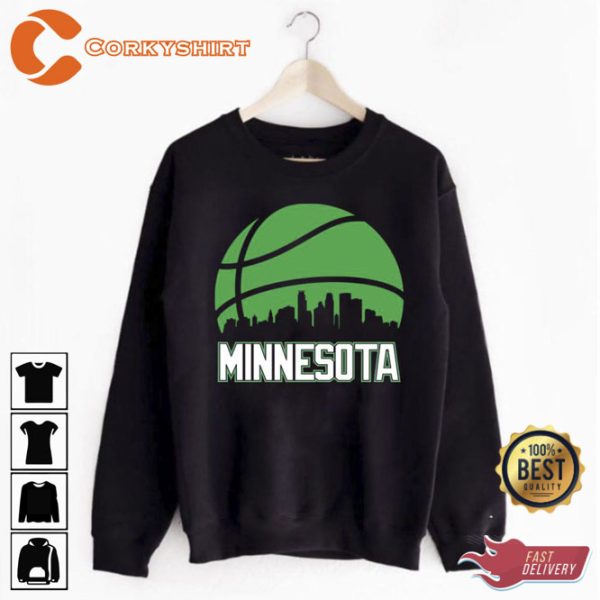 Skyline Minnesota Timberwolves Basketball Unisex T-Shirt