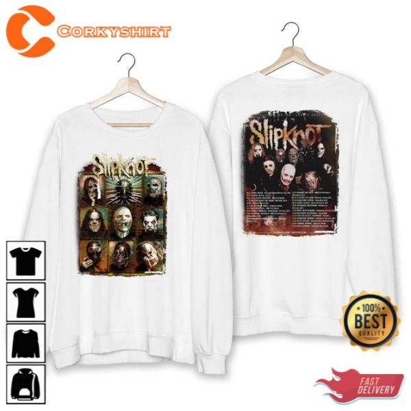 Slipknot Shirt Slipknot Heavy Metal Rock Slipknot Rock World Tour 2023 Tee