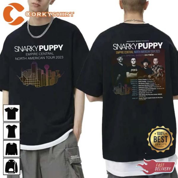Snarky Puppy 2 Side North American Tour 2023 Tee Shirt
