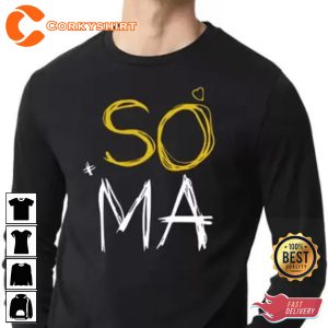Soulmate So ma Ul te Happy Valentines Day Couple Graphic Print T-Shirt
