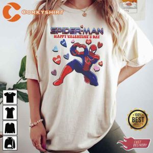 Spiderman Happy Valentines Day Shirt