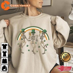St Patricks Day Sweatshirt Up All Night To Get Lucky 1