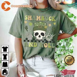 St Partys Day Shamrock And Roll Shirt