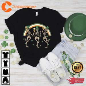 St. Patrick’s Day Dancing Skeleton Shirt