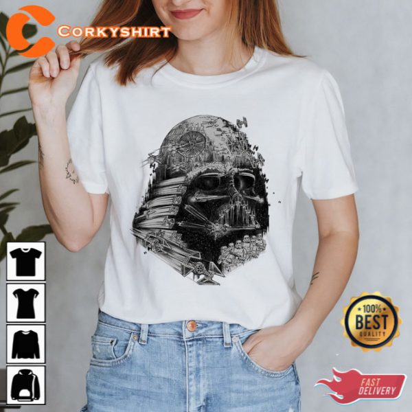 SW Darth Vader Build The Empire Graphic T-Shirt