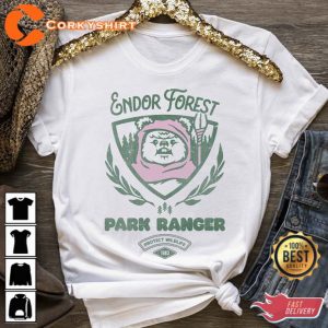 Star Wars Ewok Park Ranger T-Shirt Ewok Endor Forest Summer Camp 2