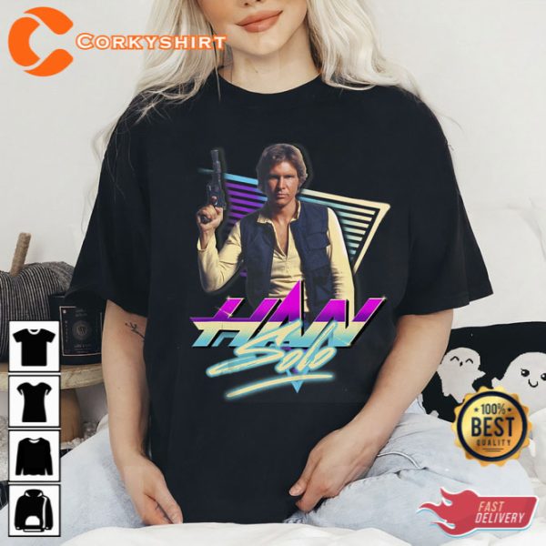 SW Han Solo Eighties Retro Poster Shirt