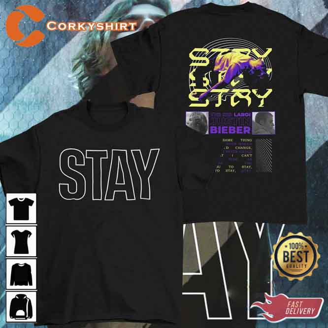 Stay The Kid Laroi Justin Bieber Merch Tee Shirt (1)