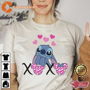 Stitch Funny Valentines XoXo Shirt 3