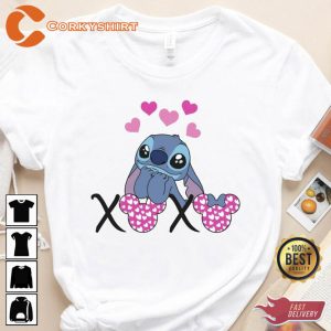 Stitch Funny Valentines XoXo Shirt 4