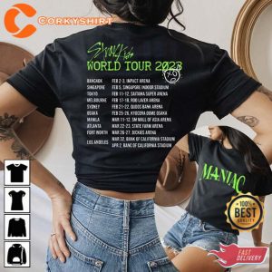 Stray Kids World Tour 2023 Shirt, Stray Kids Maniac Tour Shirt