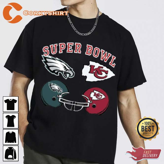 Kansas City Chiefs Vs Philadelphia Eagles Super Bowl 2023 Nfl Champions  Shirt - Anynee