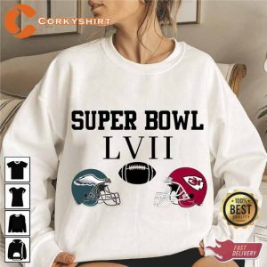 Super Bowl LVII Football Philadelphia Eagles vs Kansas City Chiefs Tee