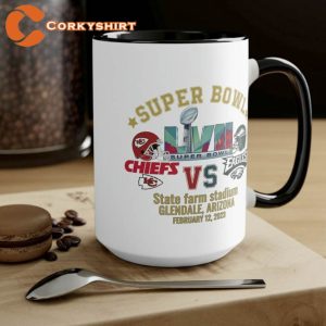Super Bowl LVII Philadelphia Eagles vs Kansas City Chiefs Mug