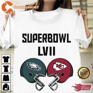 Super Bowl LVII Philadelphia Eagles vs Kansas City Chiefs T-shirt