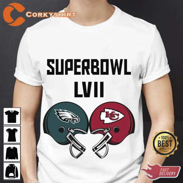 Super Bowl LVII Philadelphia Eagles vs Kansas City Chiefs T-shirt