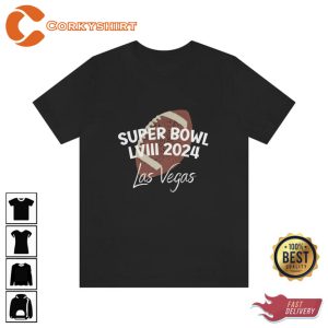 Super Bowl LVIII 2024 Las Vegas FootballTee shirt