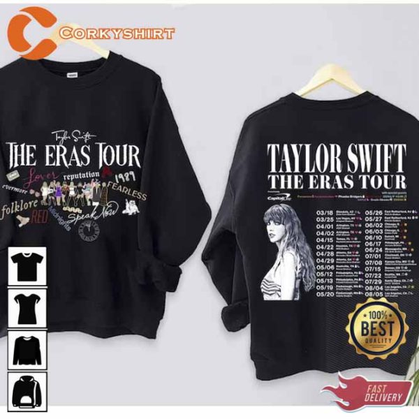 T.S The Eras Tour Two 2023 Sides Sweatshirt