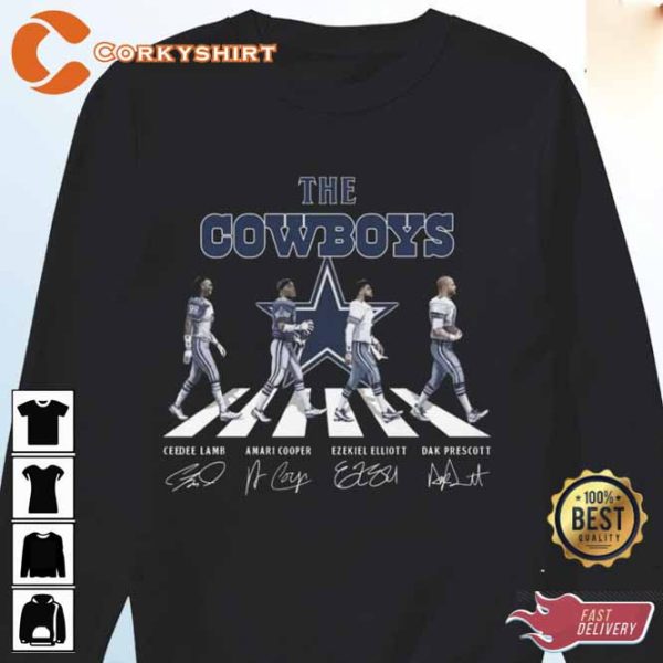 The Cowboy Michael Irvin Emmitt Smith Daryl Johnston Troy Aikman Tee