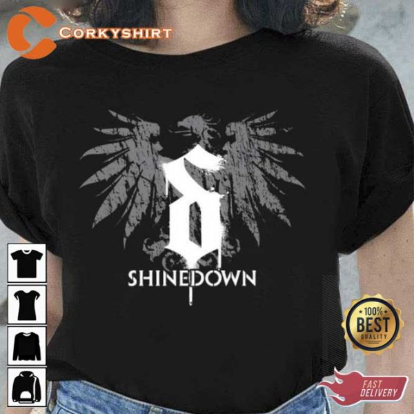 The Eagle Symbol Shinedown Rock Band T-shirt