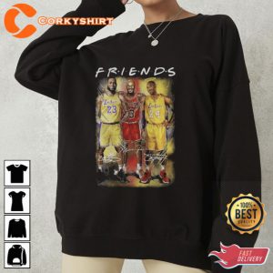 The Friends Kobe Bryant Michael Jordan And Lebron James Signatures Shirt