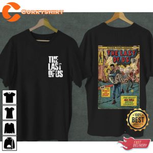 The Last of Us Intro Comic Cover Fan Art Shirt 2 Side