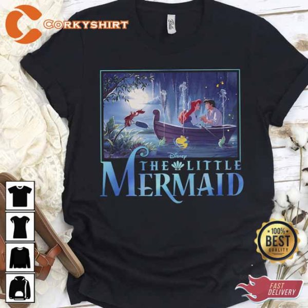 The Little Mermaid Ariel Eric Grotto Portrait T-shirt