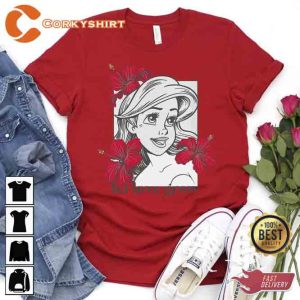 The Little Mermaid Ariel Let Love Grow Tee4