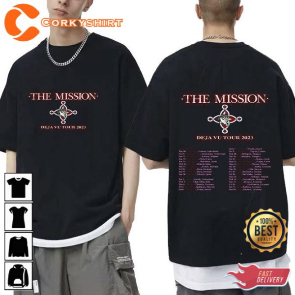 The Mission Deja Vu Tour 2023 Shirt Design