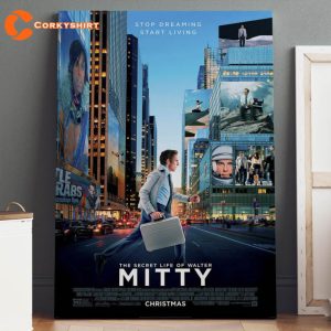 The Secret Life of Walter Mitty Poster Canvas Home Decor 1