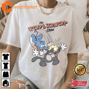 The Simpsons Itchy and Scratchy Hammer Show Shirt