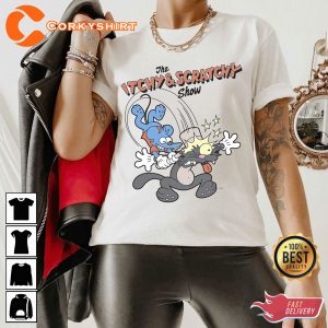 The Simpsons Itchy and Scratchy Hammer Show Shirt