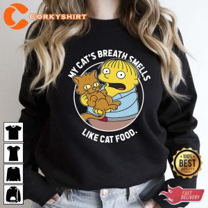 The Simpsons Ralph My Cat’s Breath Smells Like Cat Food T-Shirt