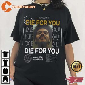 The Weeknd Die For You Top Billboard 2023 Music Shirt1