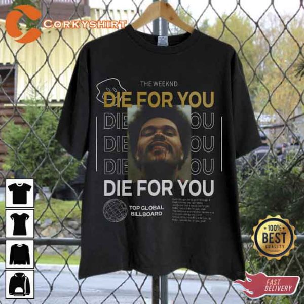 The Weeknd Die For You Top Billboard 2023 Music Shirt