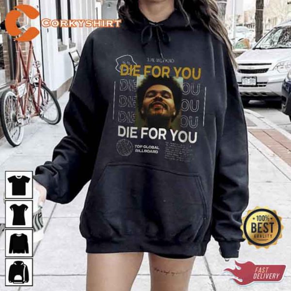 The Weeknd Die For You Top Billboard 2023 Music Shirt