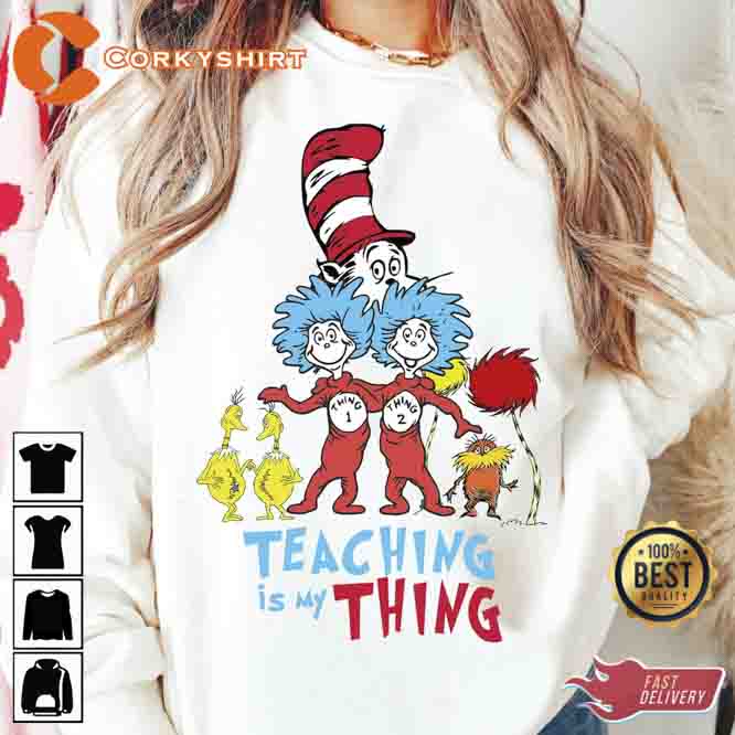Thing One Two Dr Seuss Day T-shirt1